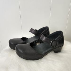 Dansko Makenna Leather Mary Jane Clogs